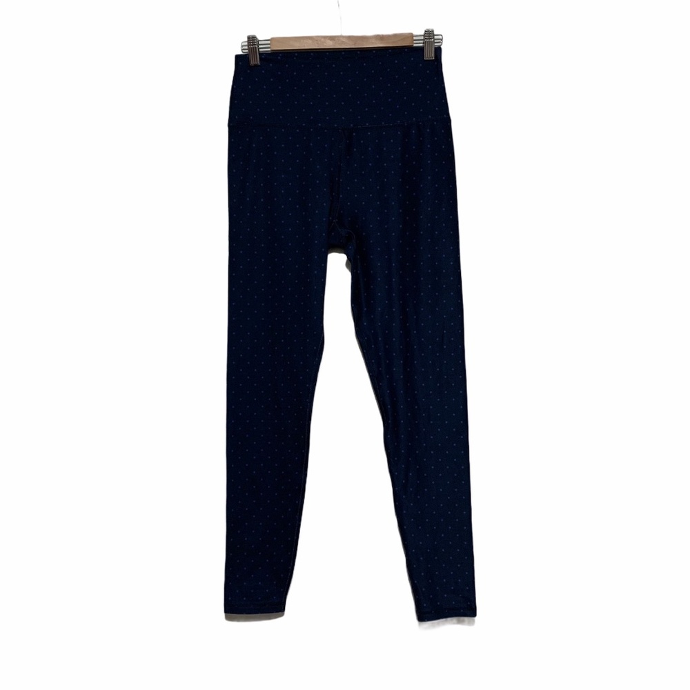 Scorpio Sol Leggings Navy Blue Polka Dot Sz Md